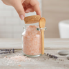 8 oz Glass Jar with Cork Lid, Bamboo Spoon & Label