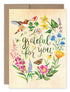 Biely & Shoaf - Grateful Hummingbird Thank You Greeting Card