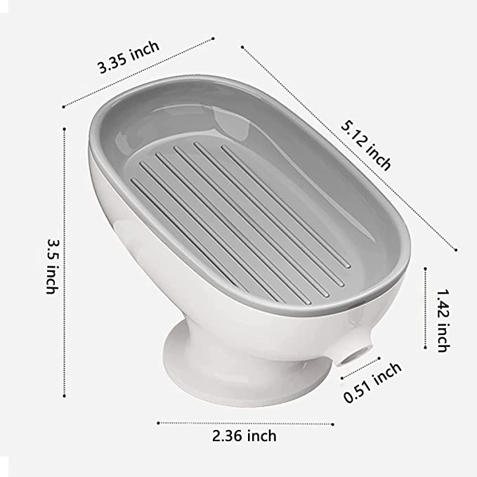 Self-Draining Soap Dish