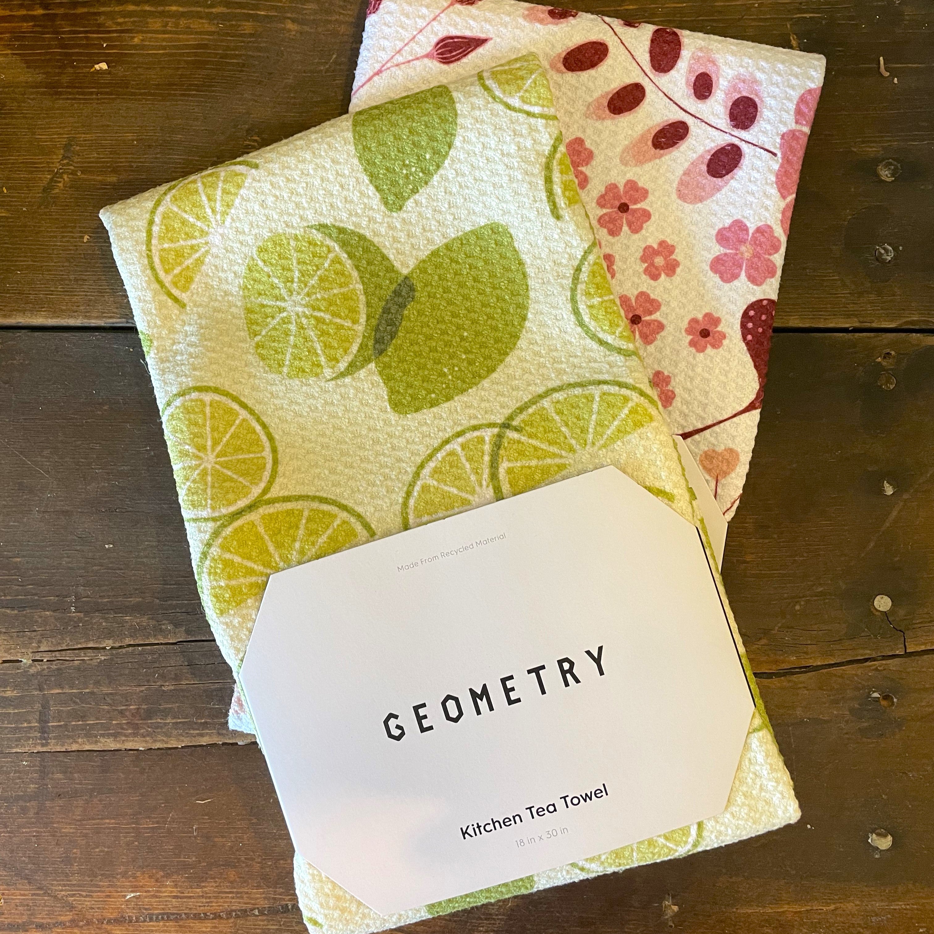 Geometry Dish Tea Towels, Eco-friendly Kitchen Accessories