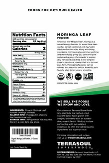 Organic Moringa Leaf Powder, 12 oz.