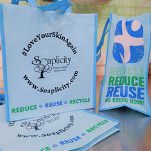 Soaplicity Reusable Shopping Tote Bags