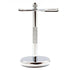 Shaving Stand for Brush and Razor - Stainless Steel
