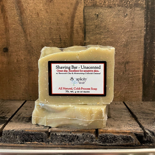 Shaving Soap Unscented & GlutenFree Soaplicity